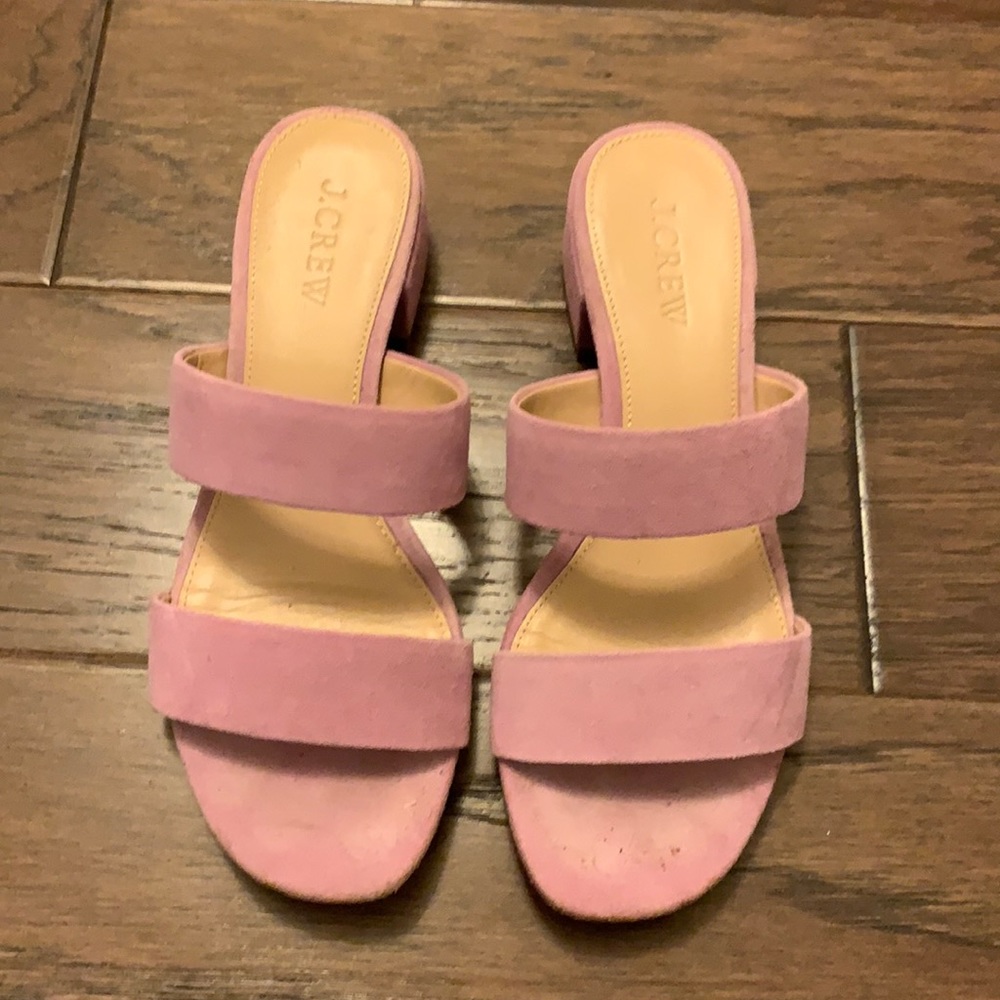 J Crew pink sandals size 7